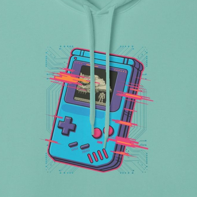 Retro Game Hoodie — Vintage Pixel Console Sweatshirt