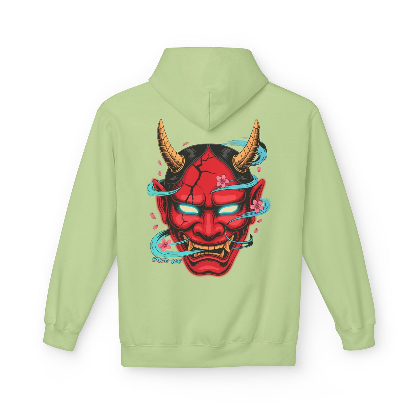 Hannya Mask Hoodie — Japanese Oni Mask Streetwear Pullover