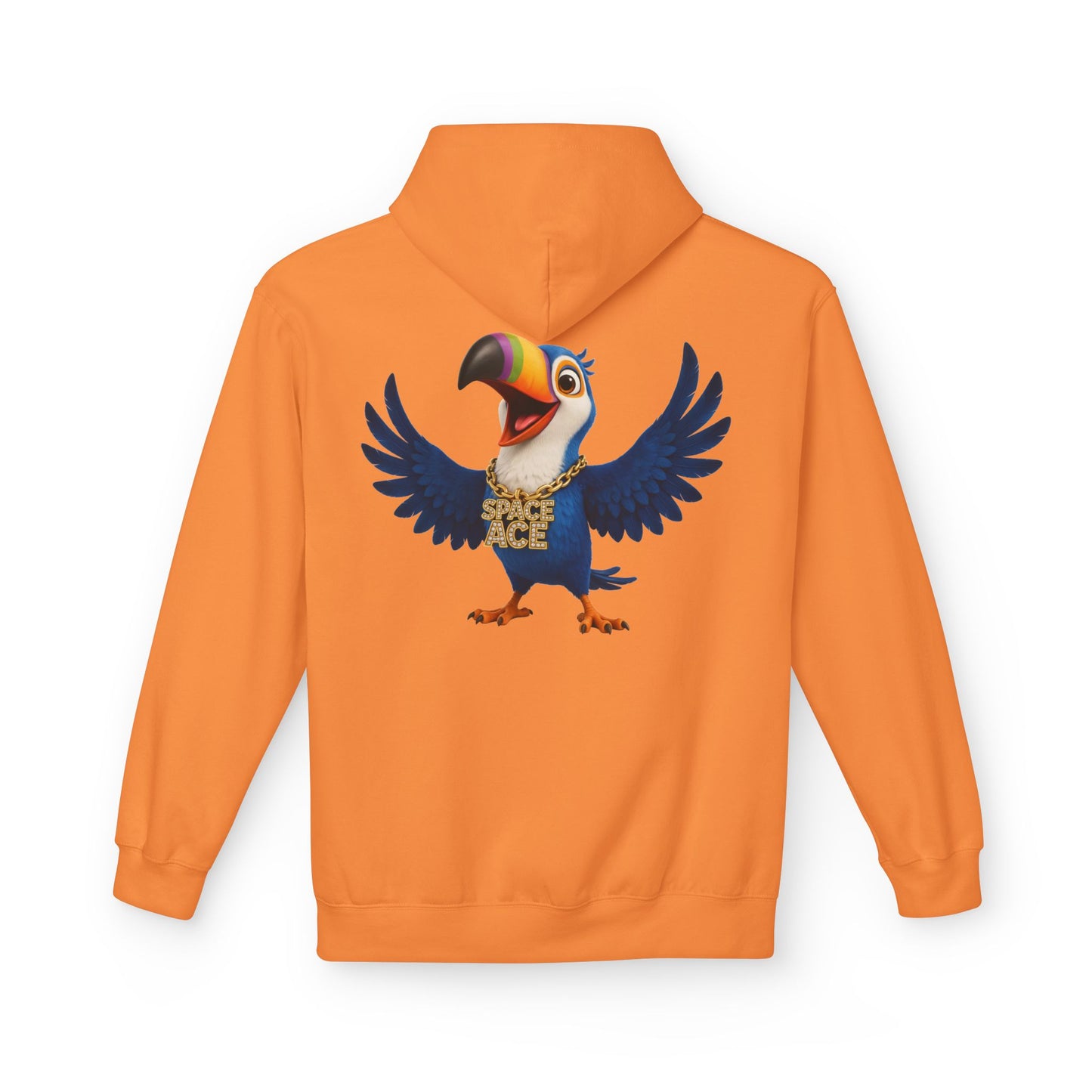 Space Ace Toucan Doug Hoodie — General Crunch Cartoon Pullover