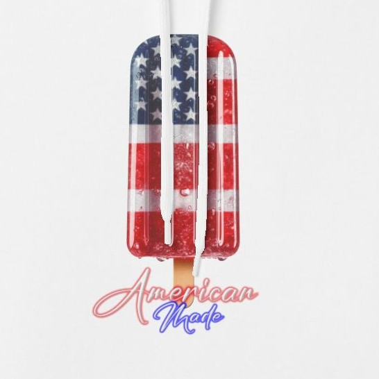 Patriotic Popsicle Hoodie — American Flag Stealth Graphic