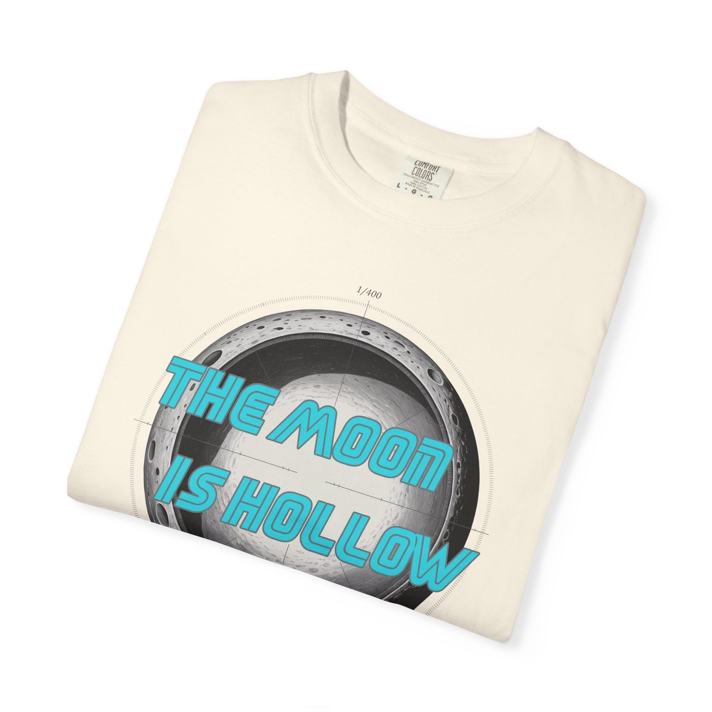 The Moon Is Hollow Tshirt Retro Sci Fi Moon Graphic