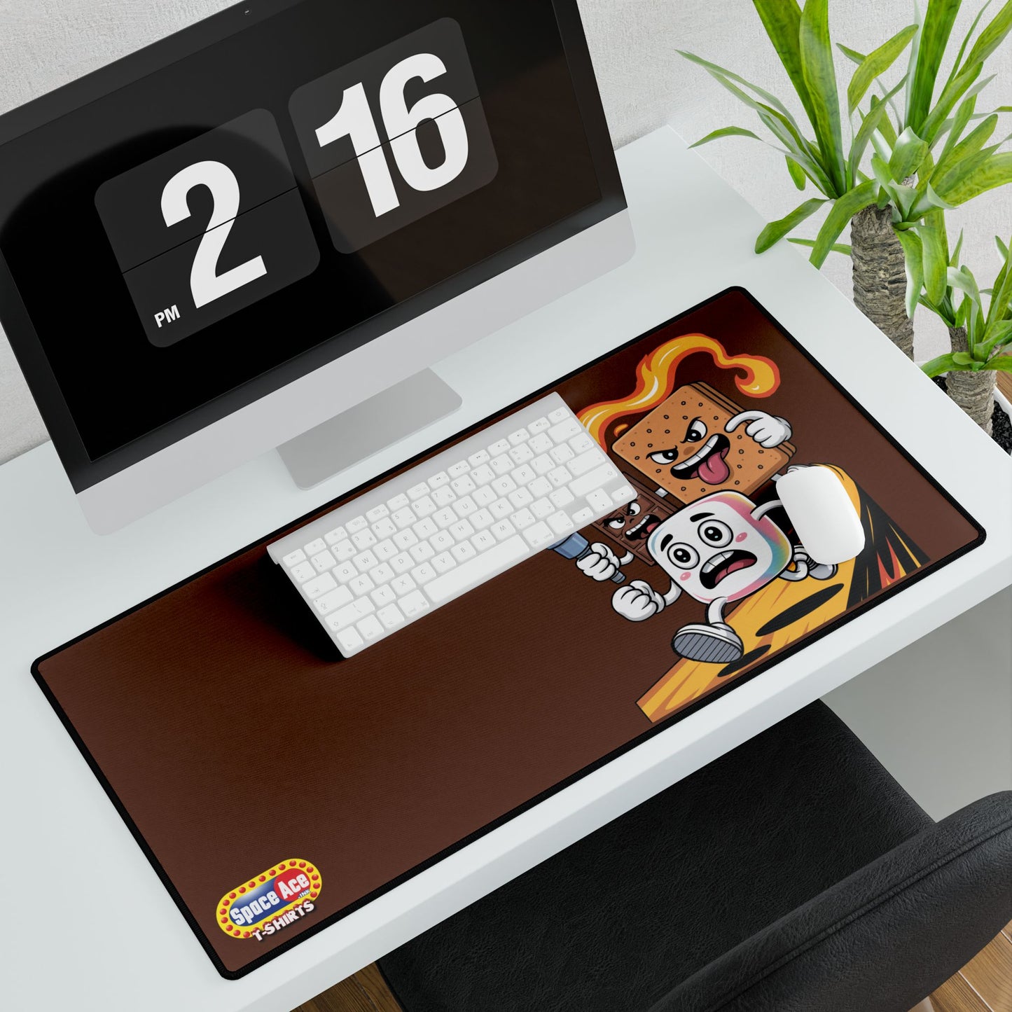 Cartoon S'mores Chase Desk Mat - Gaming Mousepad