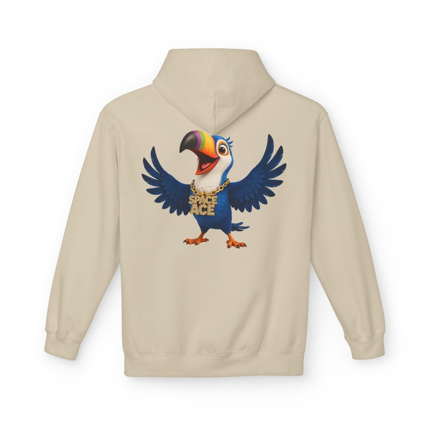 Space Ace Toucan Doug Hoodie — General Crunch Cartoon Pullover