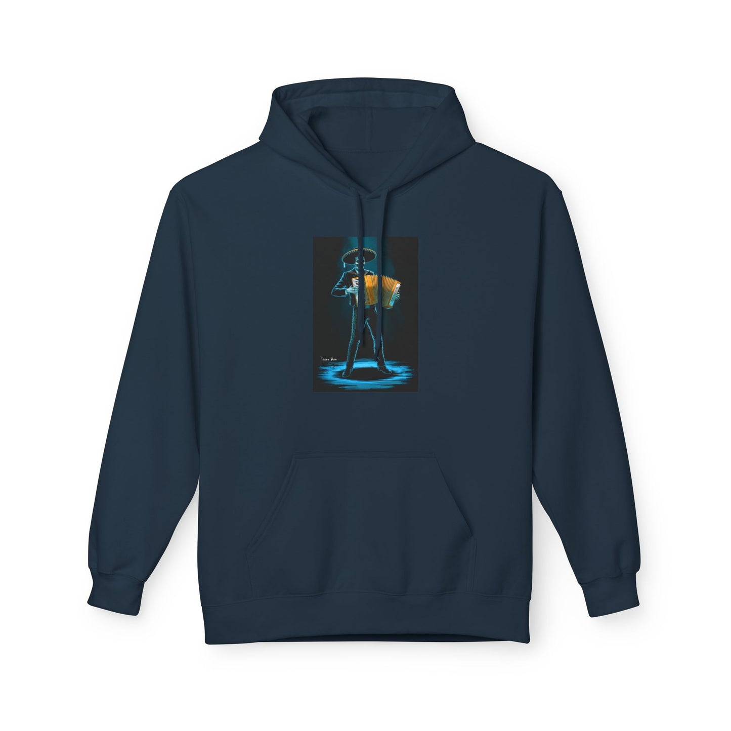 Mariachi Accordion Hoodie — Day of the Dead Skull Graphic Hoodie