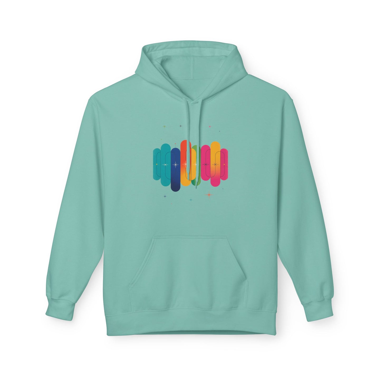 Rainbow Lips Hoodie — Colorful Graphic Pullover