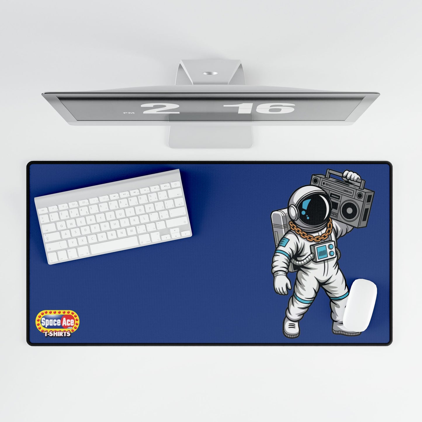 Astronaut with Boombox Desk Mat - Space Music Gaming Mousepad