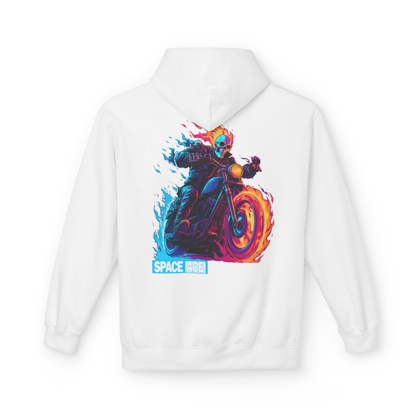 Space Ace Hoodie - General Crunch with Flaming Bike