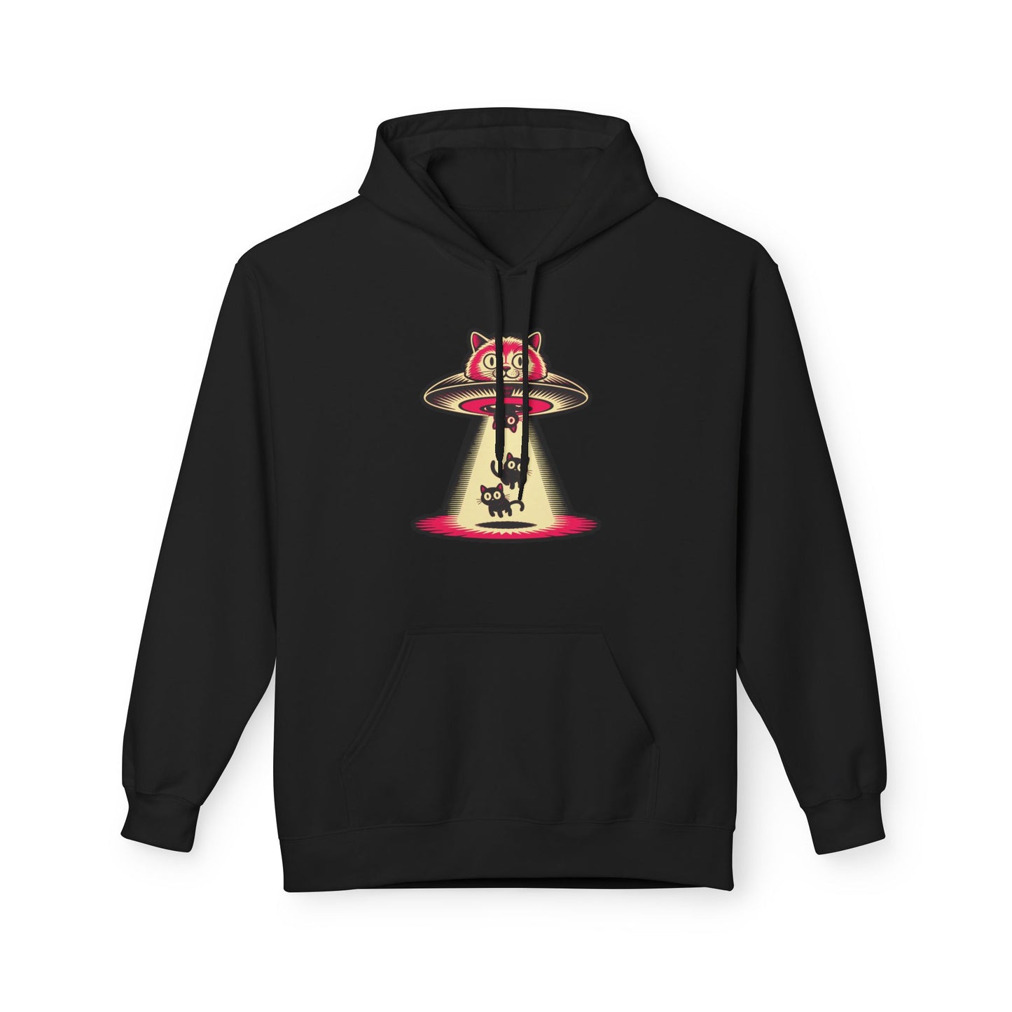 Cat UFO Hoodie — Abducted Kitties Graphic Hoodie