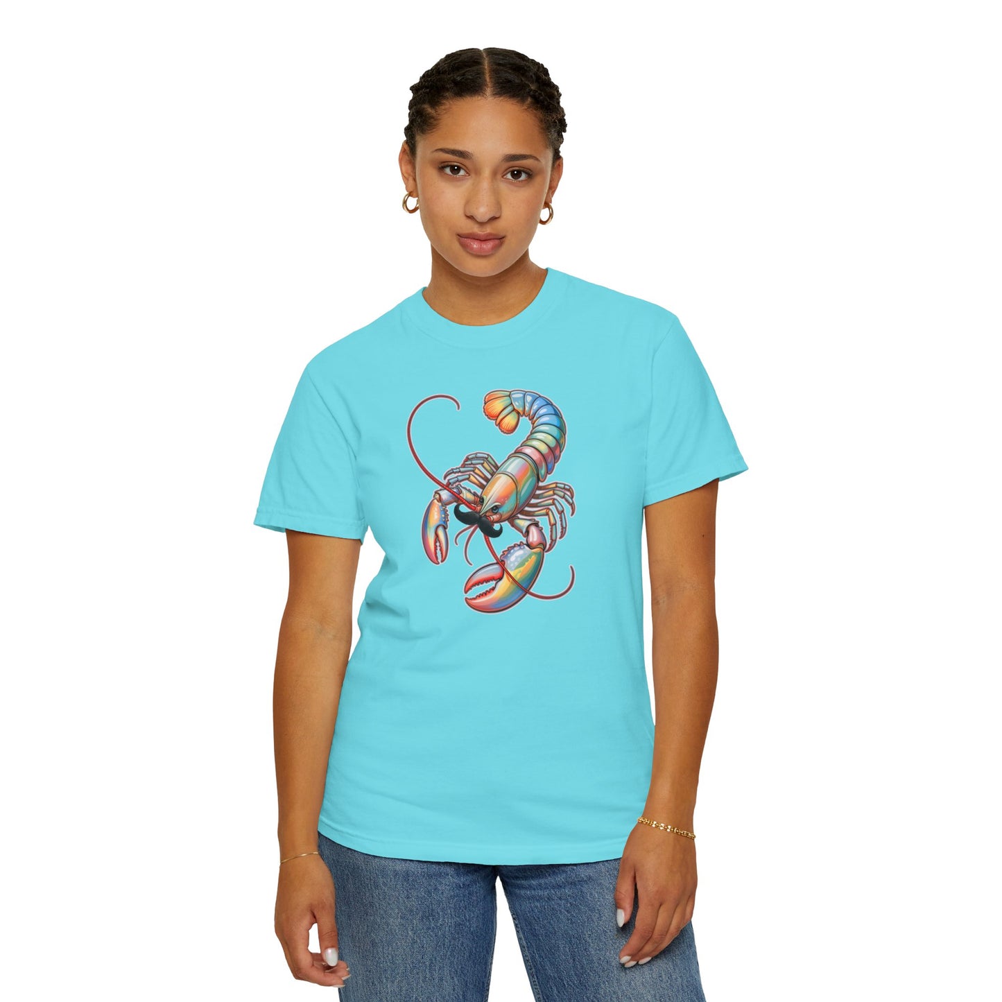 Cotton Candy Lobster Mania Graphic T-Shirt