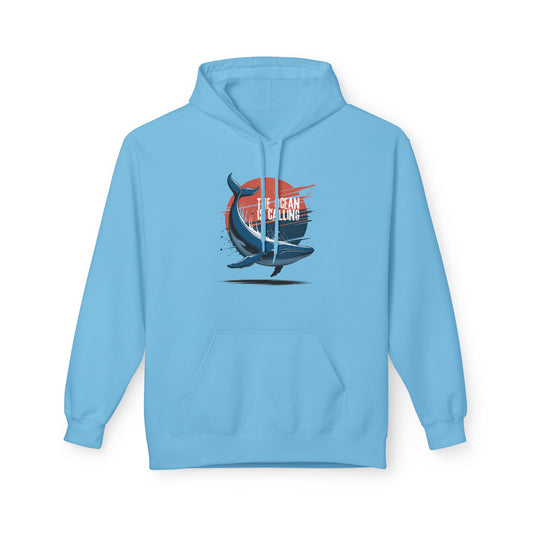Whale Lover's Hoodie - Cozy Ocean Design, Gift for Beach Lovers, Casual Wear, Birthday Present, Eco-Friendly Apparel