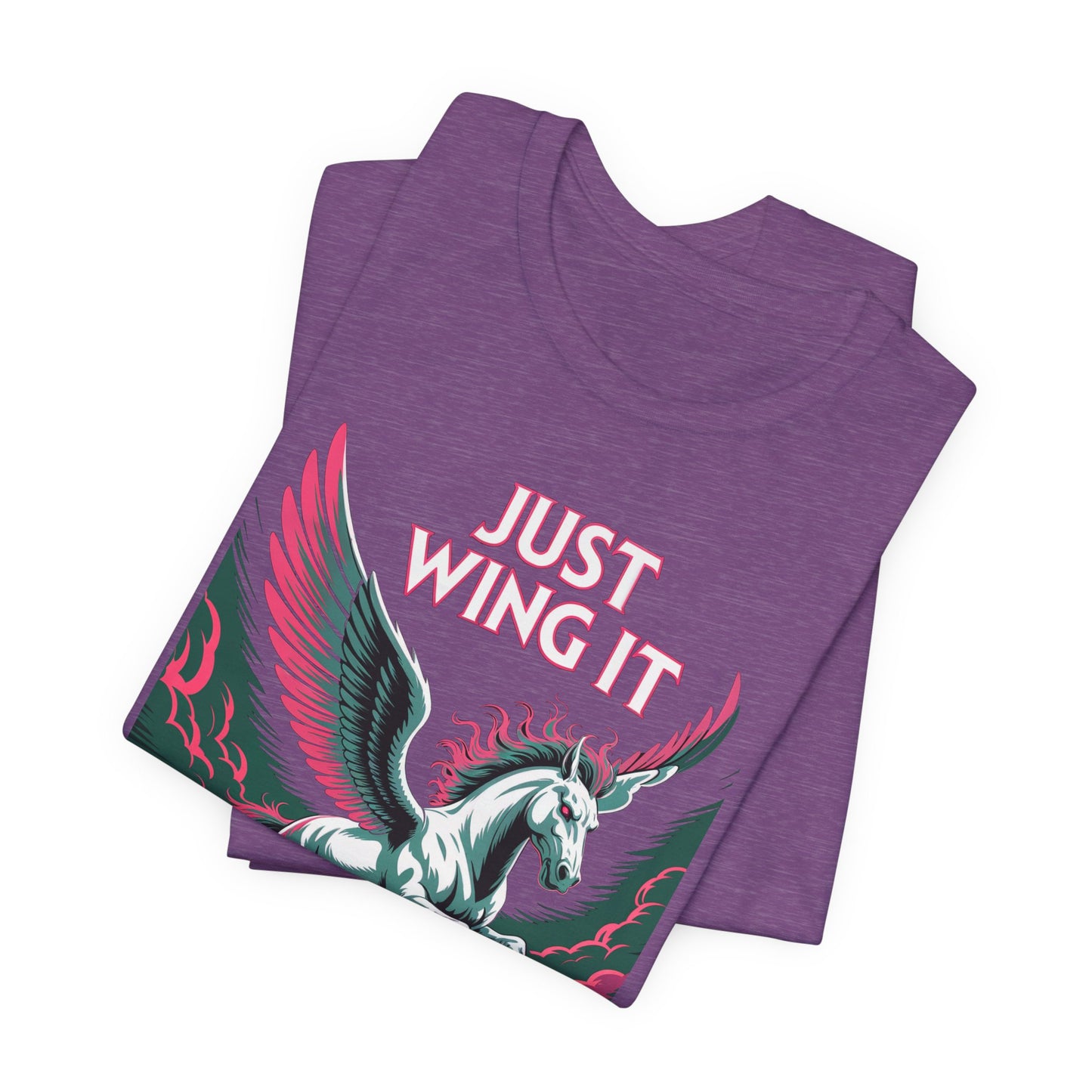 Just Wing It Pink Pegasus Shirt Lightning Clash of the Titans Mythical Horse