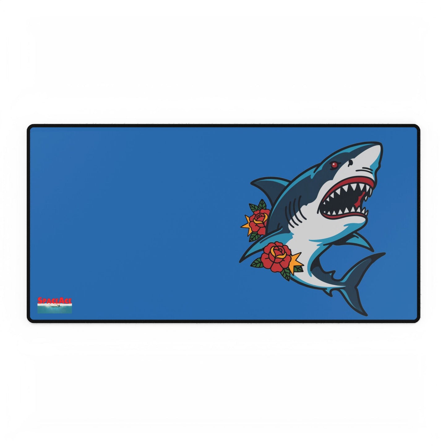 Shark & Roses Desk Mat Gaming Mouse Pad