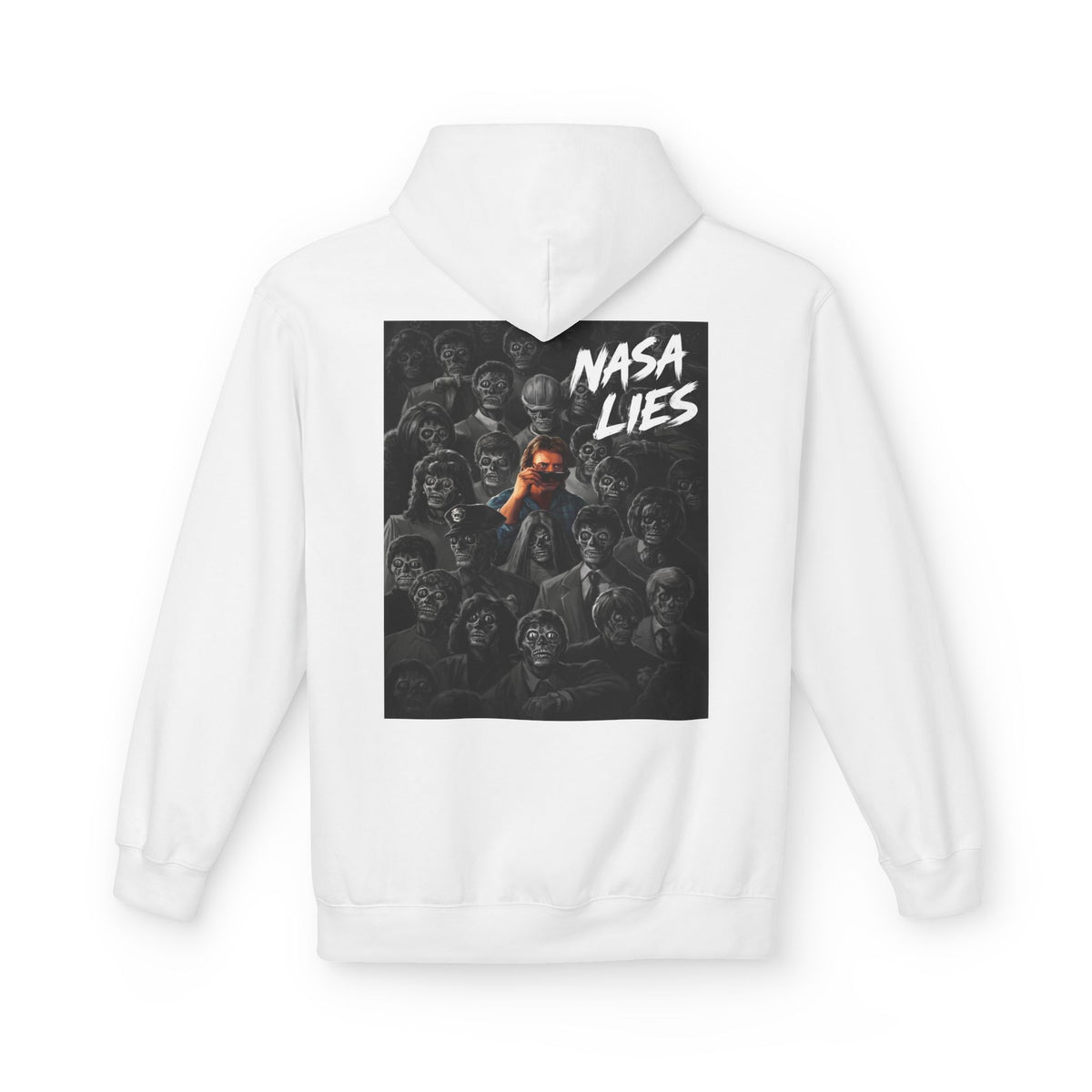 NASA Lies Hoodie — Conspiracy Graphic Pullover