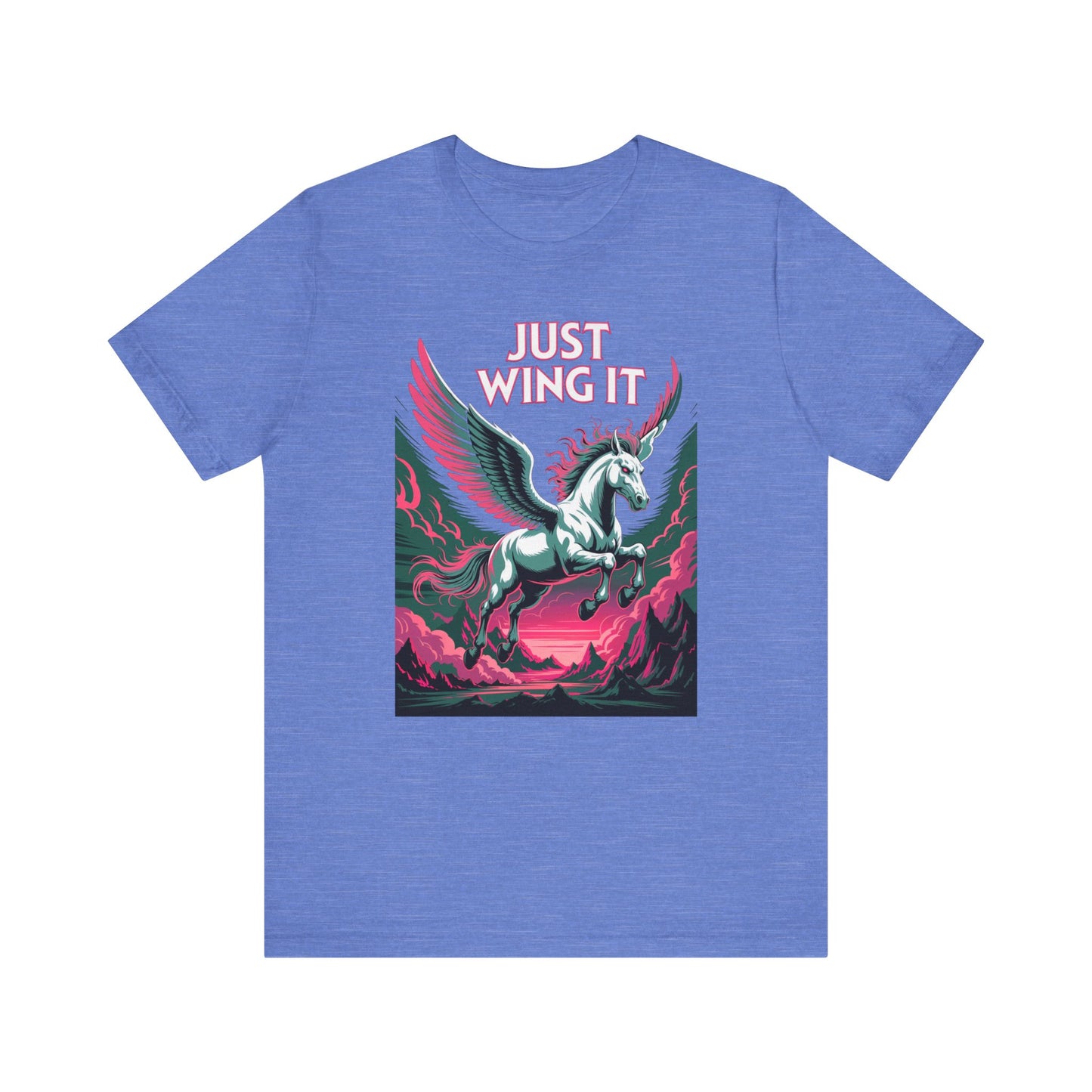 Just Wing It Pink Pegasus Shirt Lightning Clash of the Titans Mythical Horse