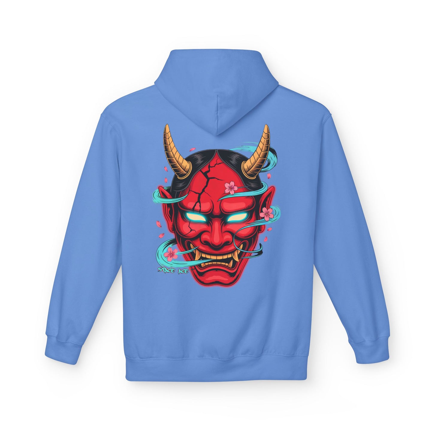 Hannya Mask Hoodie — Japanese Oni Mask Streetwear Pullover