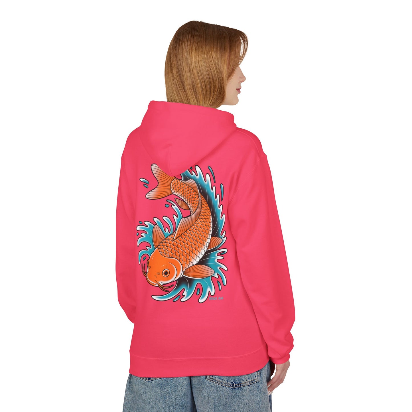 Koi Tattoo Hoodie — Japanese Koi Fish Graphic Pullover