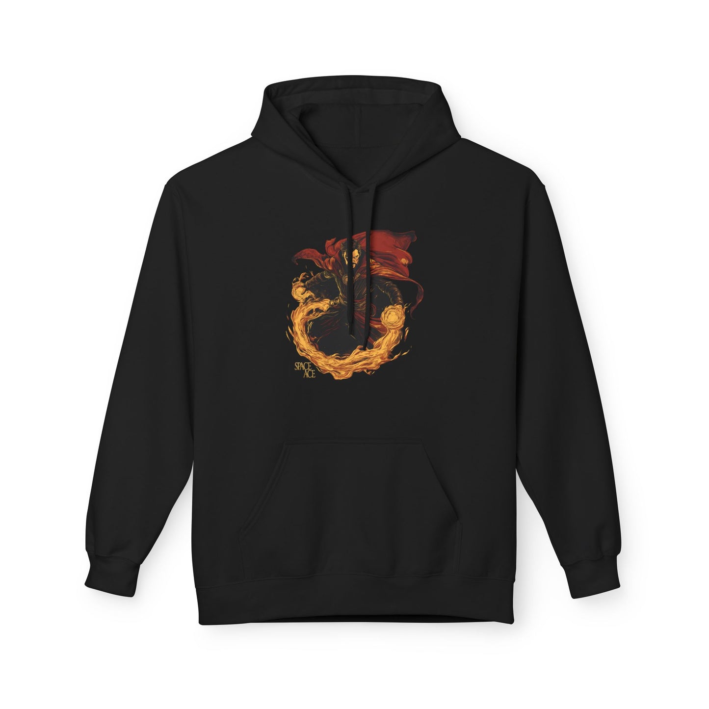 Magic Sorcerer Hoodie — Fiery Mystic Doctor of Science Graphic Pullover
