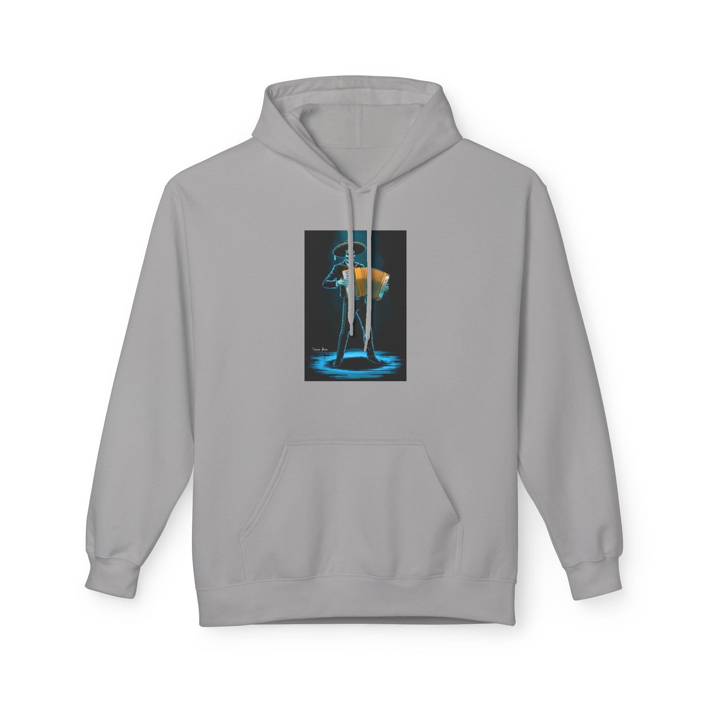 Mariachi Accordion Hoodie — Day of the Dead Skull Graphic Hoodie