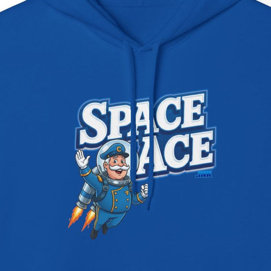 Space Ace Hoodie - General Crunch with Flaming Bike