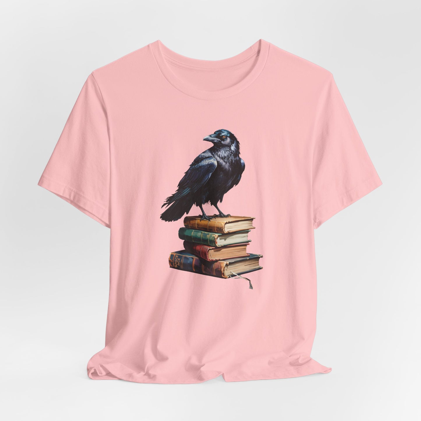 Raven T-Shirt Books Edgar Allan Poe Dark Fantasy