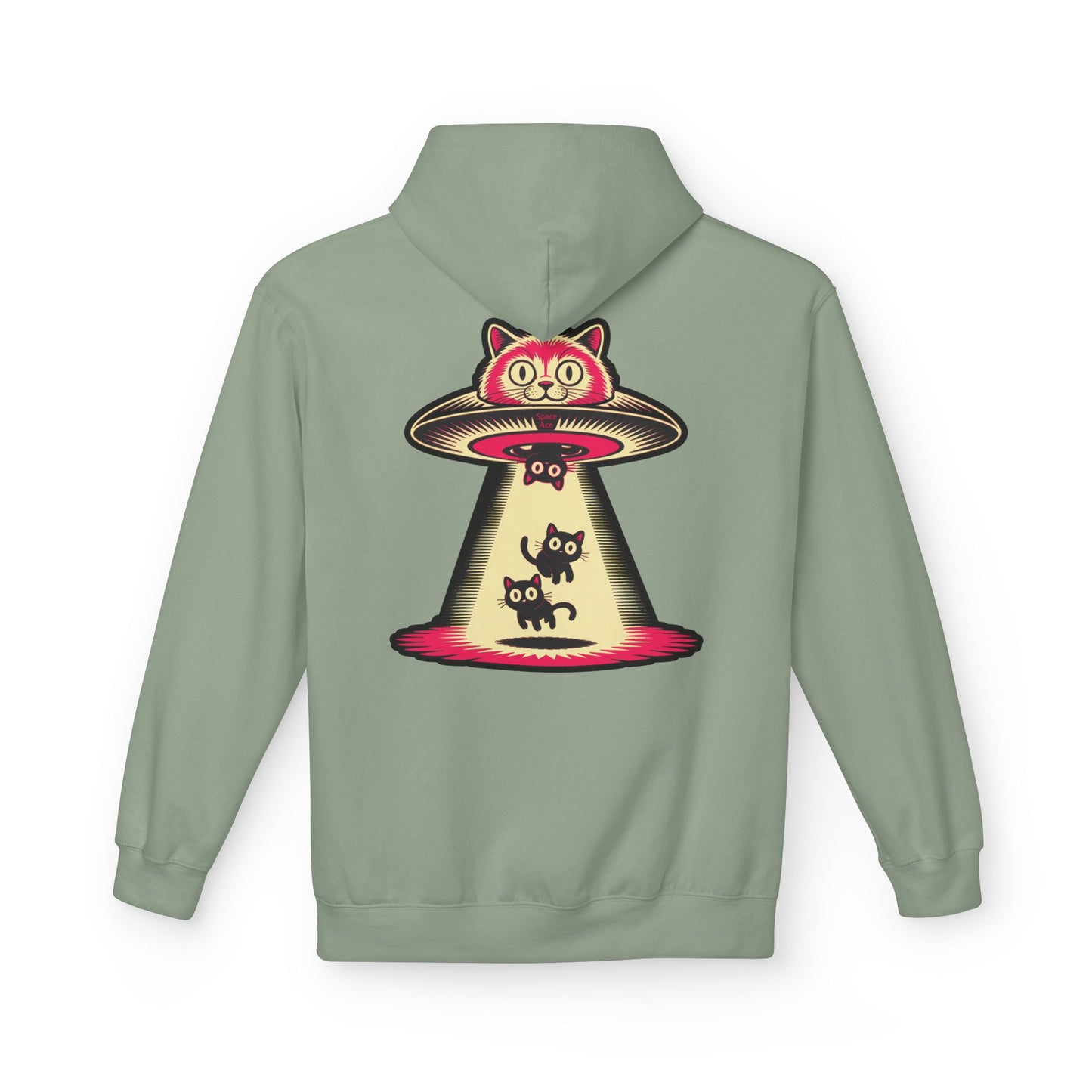Cat UFO Hoodie — Abducted Kitties Graphic Hoodie
