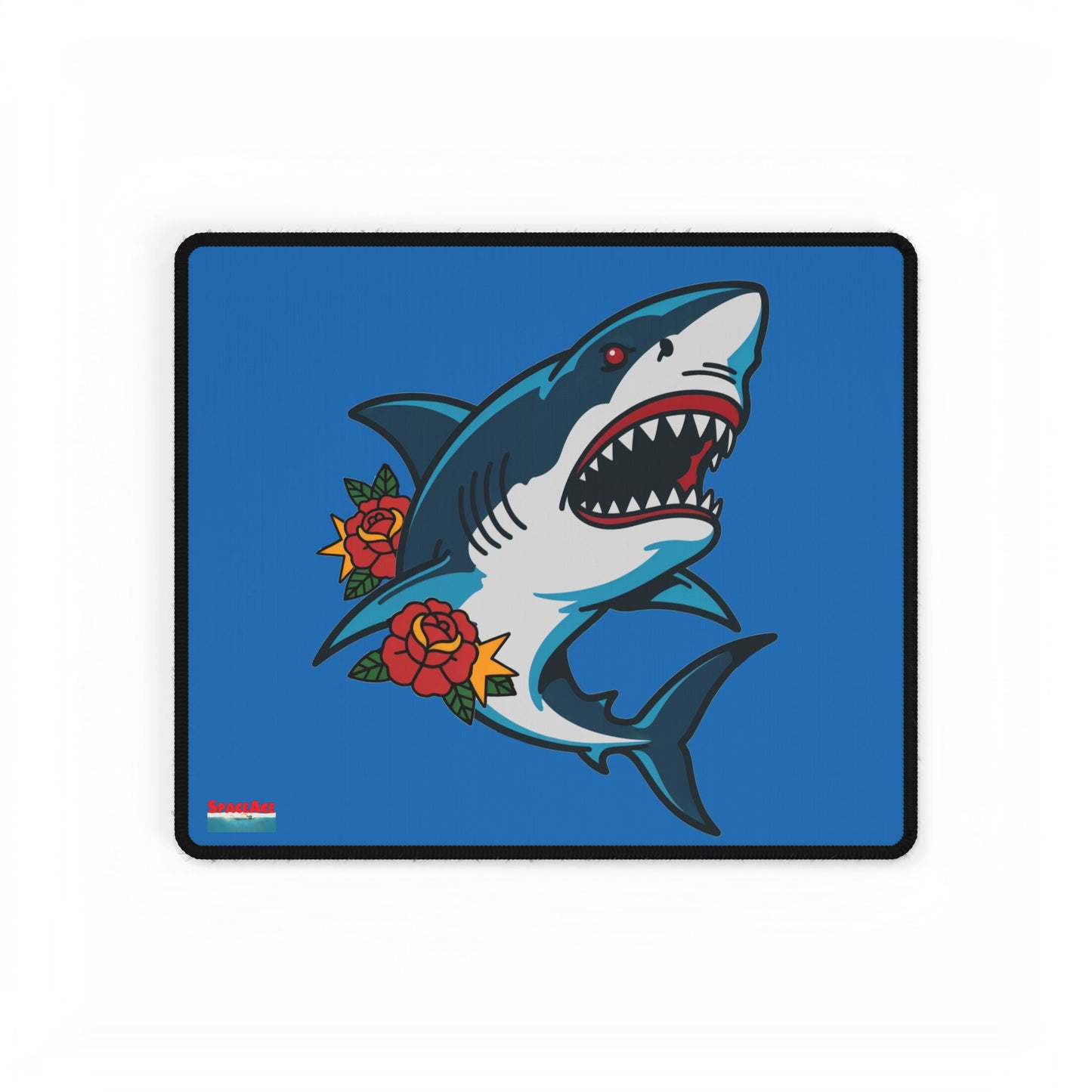 Shark & Roses Desk Mat Gaming Mouse Pad