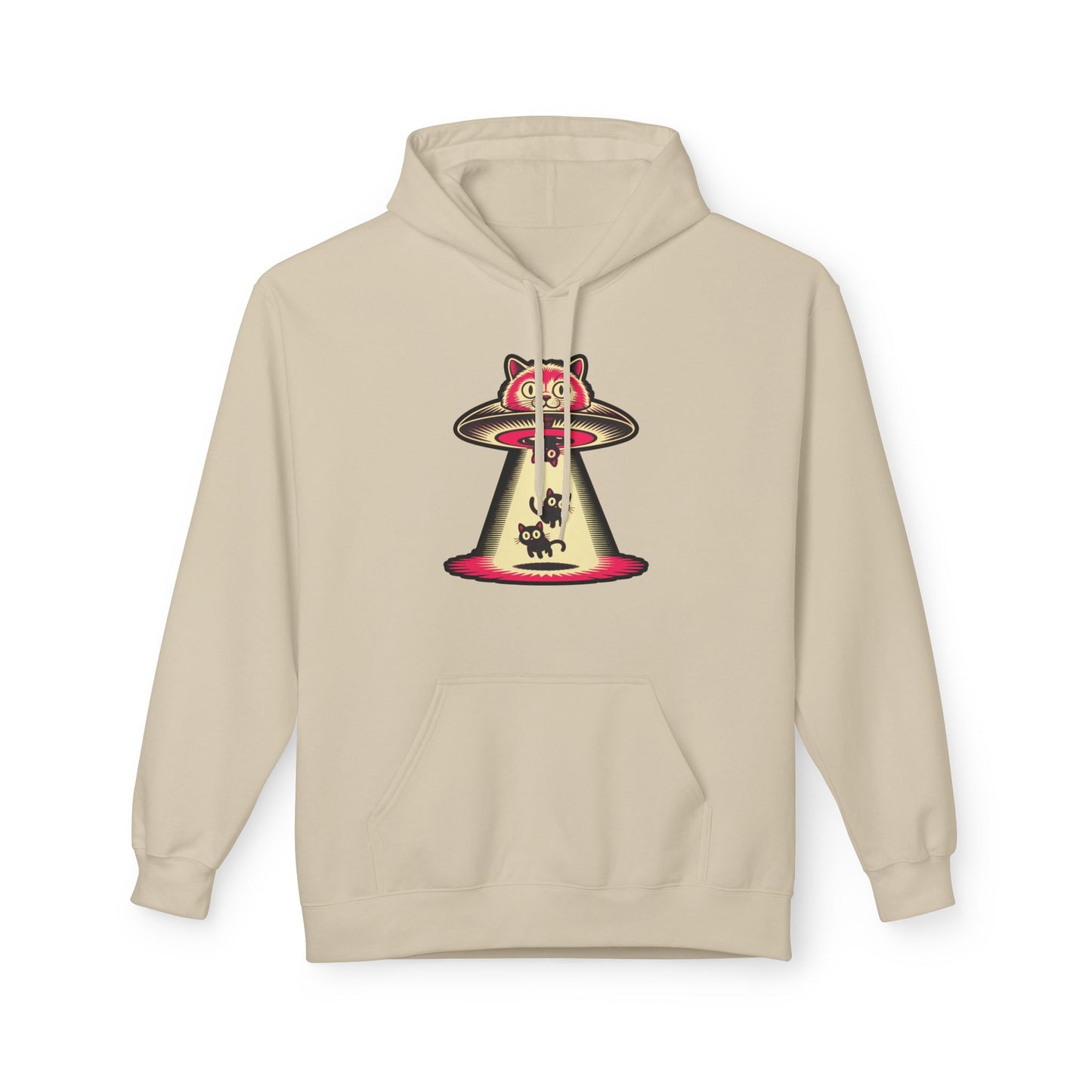 Cat UFO Hoodie — Abducted Kitties Graphic Hoodie