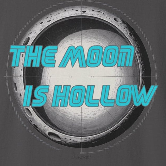 The Moon Is Hollow Tshirt Retro Sci Fi Moon Graphic