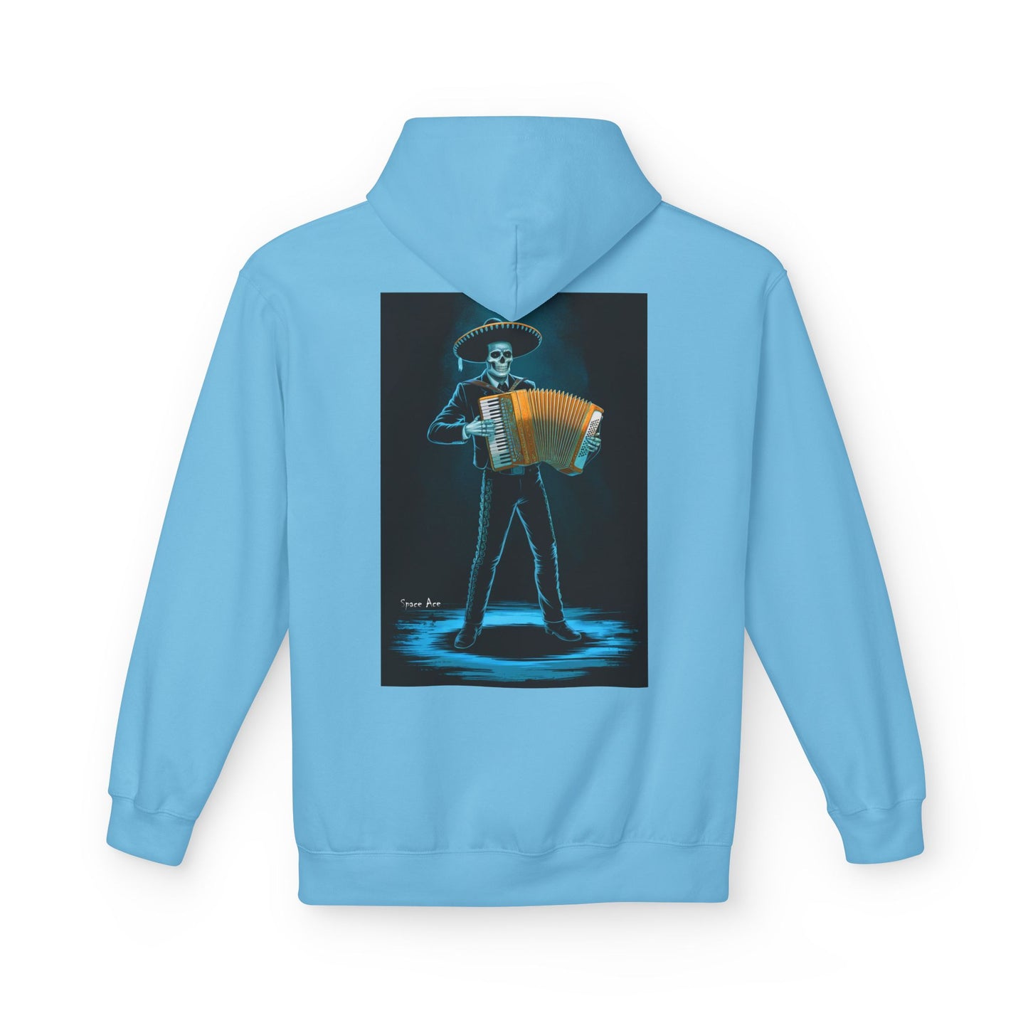 Mariachi Accordion Hoodie — Day of the Dead Skull Graphic Hoodie