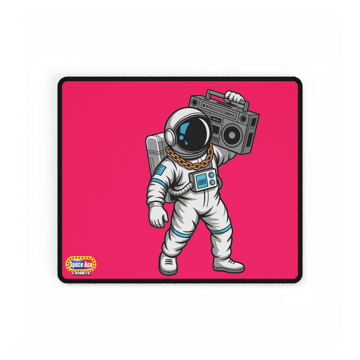 Astronaut with Boombox Desk Mat - Space Music Gaming Mousepad