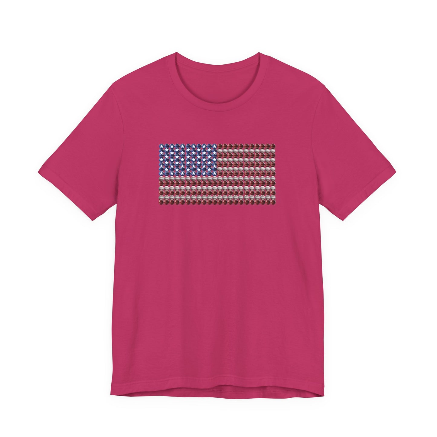 American Baseball Flag Premium Cotton Tee