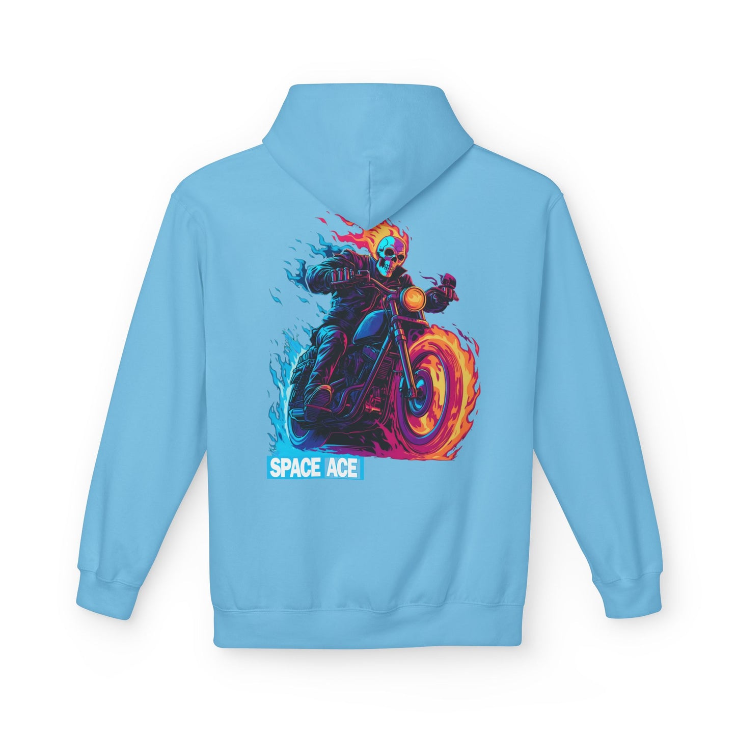 Space Ace Hoodie - General Crunch with Flaming Bike