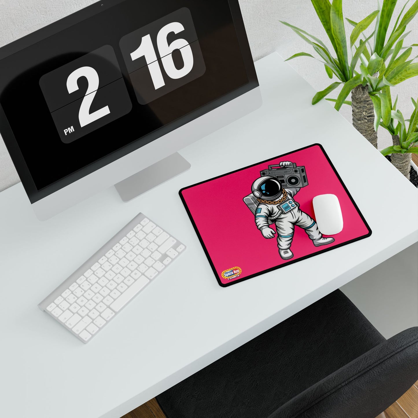Astronaut with Boombox Desk Mat - Space Music Gaming Mousepad