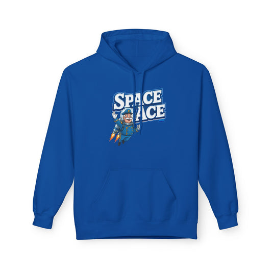 Space Ace Hoodie - General Crunch with Flaming Bike