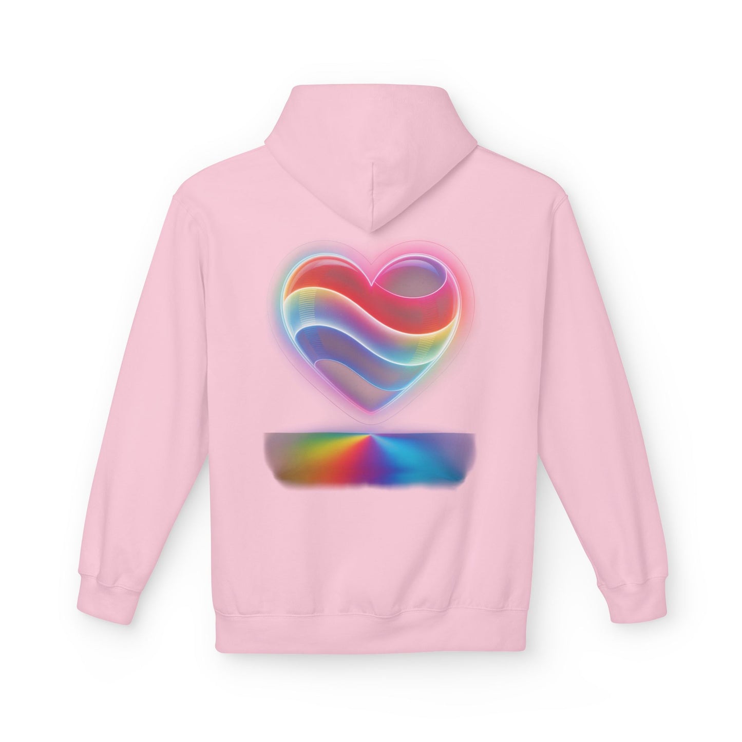 Heart Flag Hoodie — Patriotic & Rainbow Heart Pullover