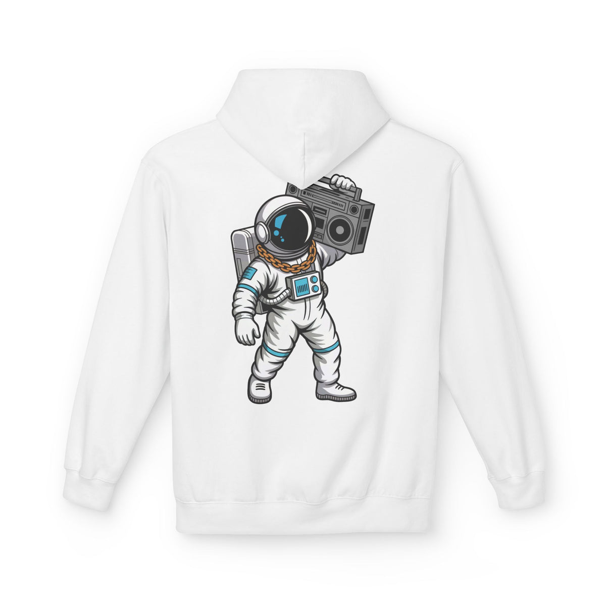 Astronaut Evolution Hoodie – Retro Space Explorer Graphic Hoodie