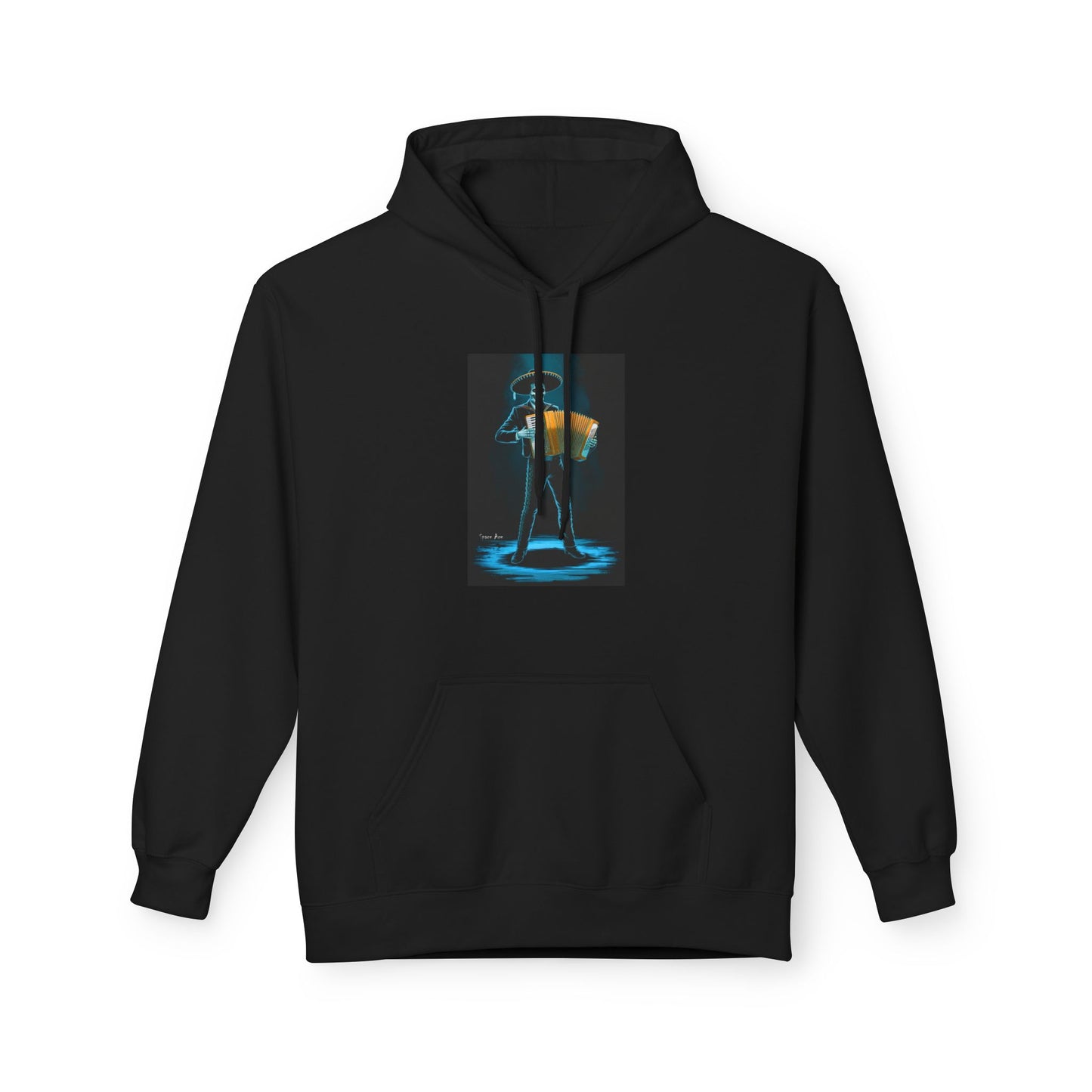 Mariachi Accordion Hoodie — Day of the Dead Skull Graphic Hoodie