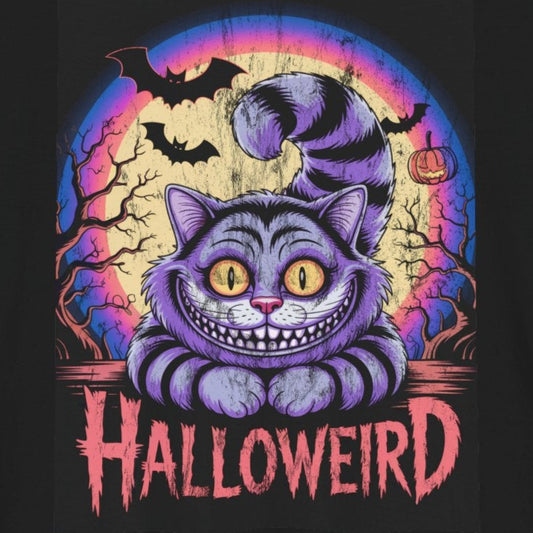Cheshire Cat  T-Shirt, Alice in Wonderland Book, Halloween, Halloweird