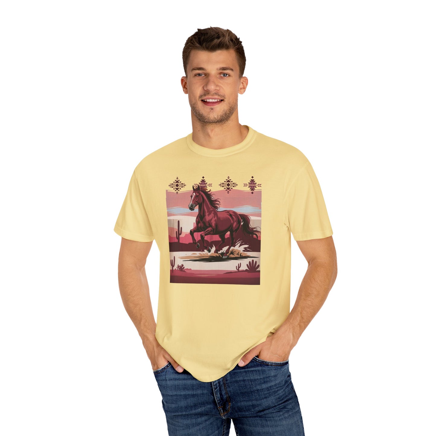 Desert Rose Equine Comfort Tee, Southwestern, Western,  Utah, Arizona, Cactus