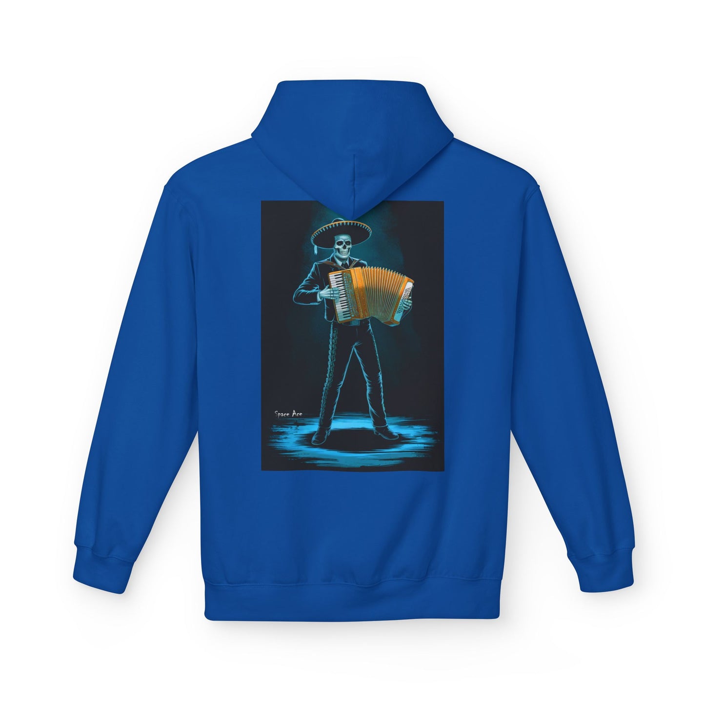 Mariachi Accordion Hoodie — Day of the Dead Skull Graphic Hoodie