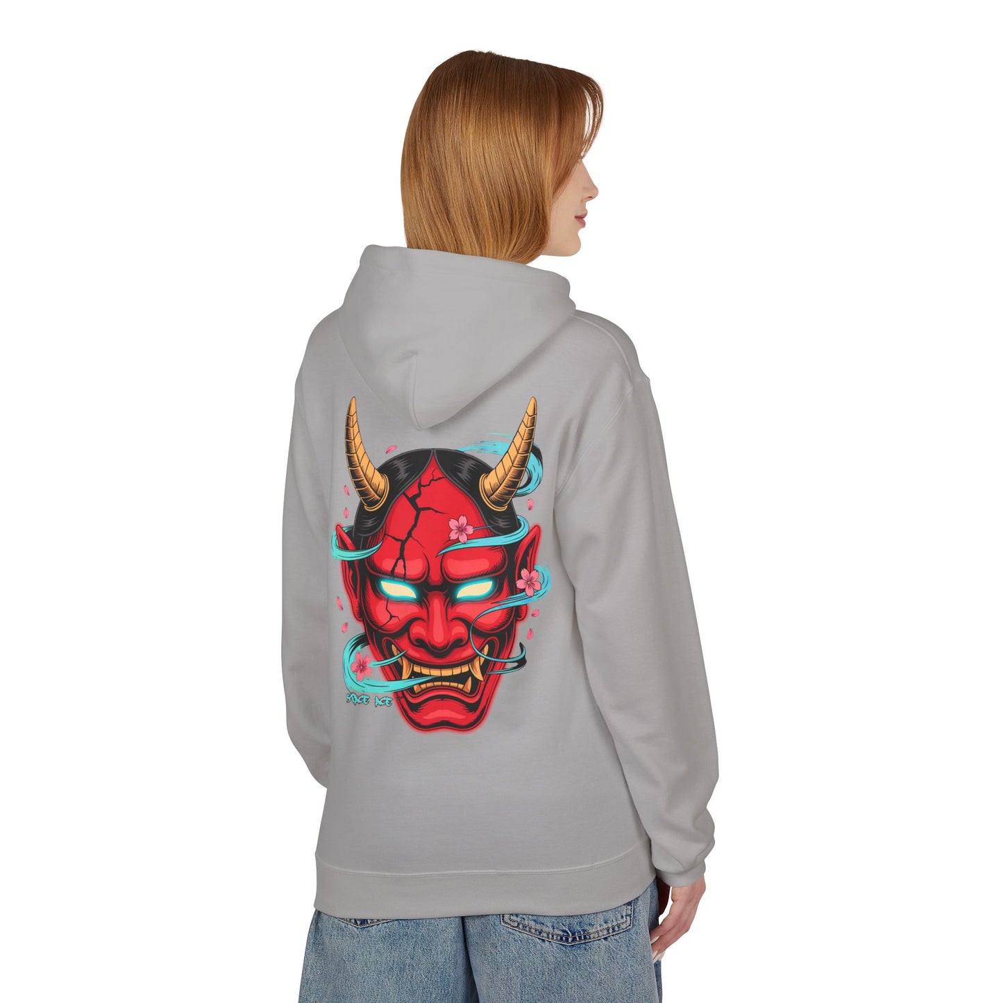 Hannya Mask Hoodie — Japanese Oni Mask Streetwear Pullover