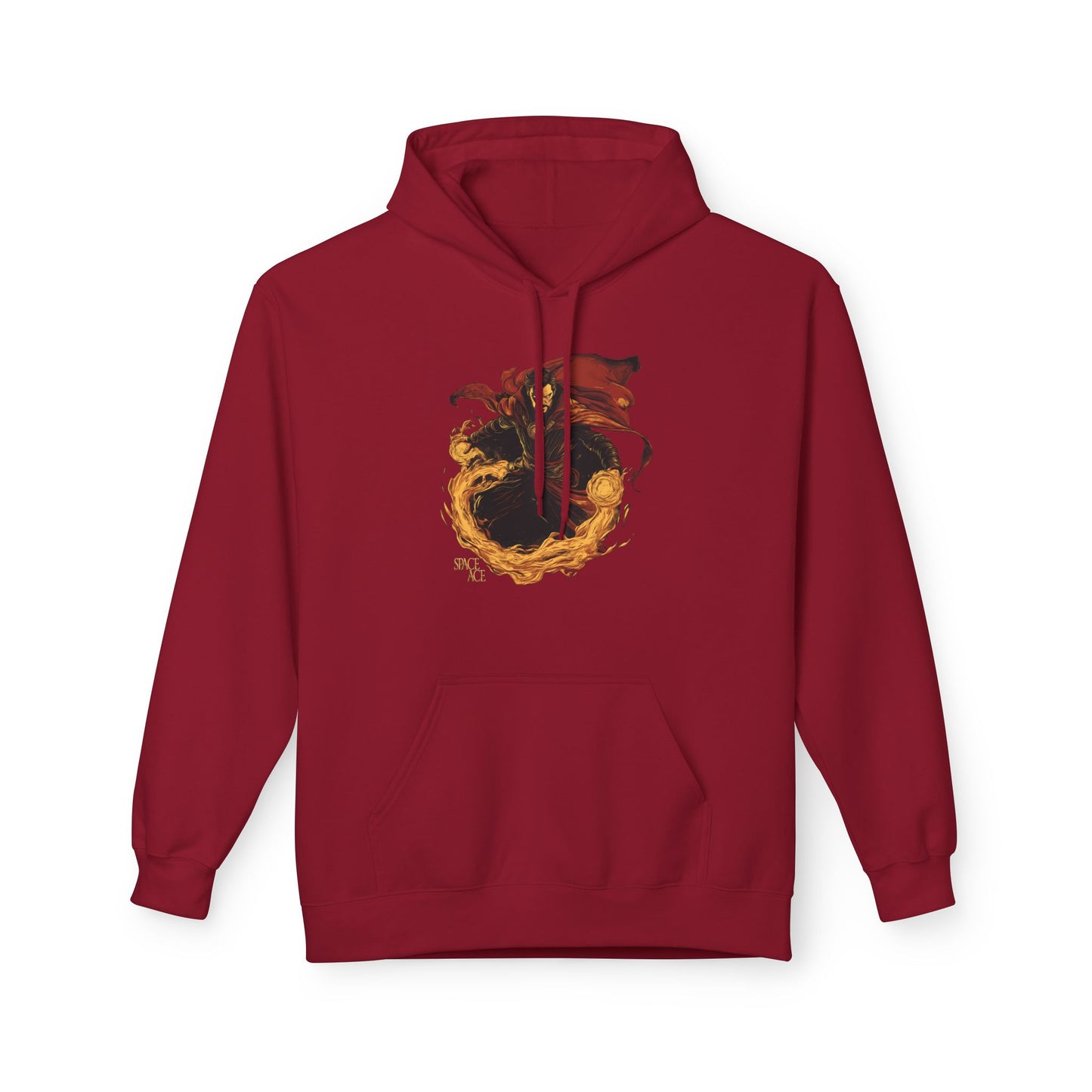 Magic Sorcerer Hoodie — Fiery Mystic Doctor of Science Graphic Pullover