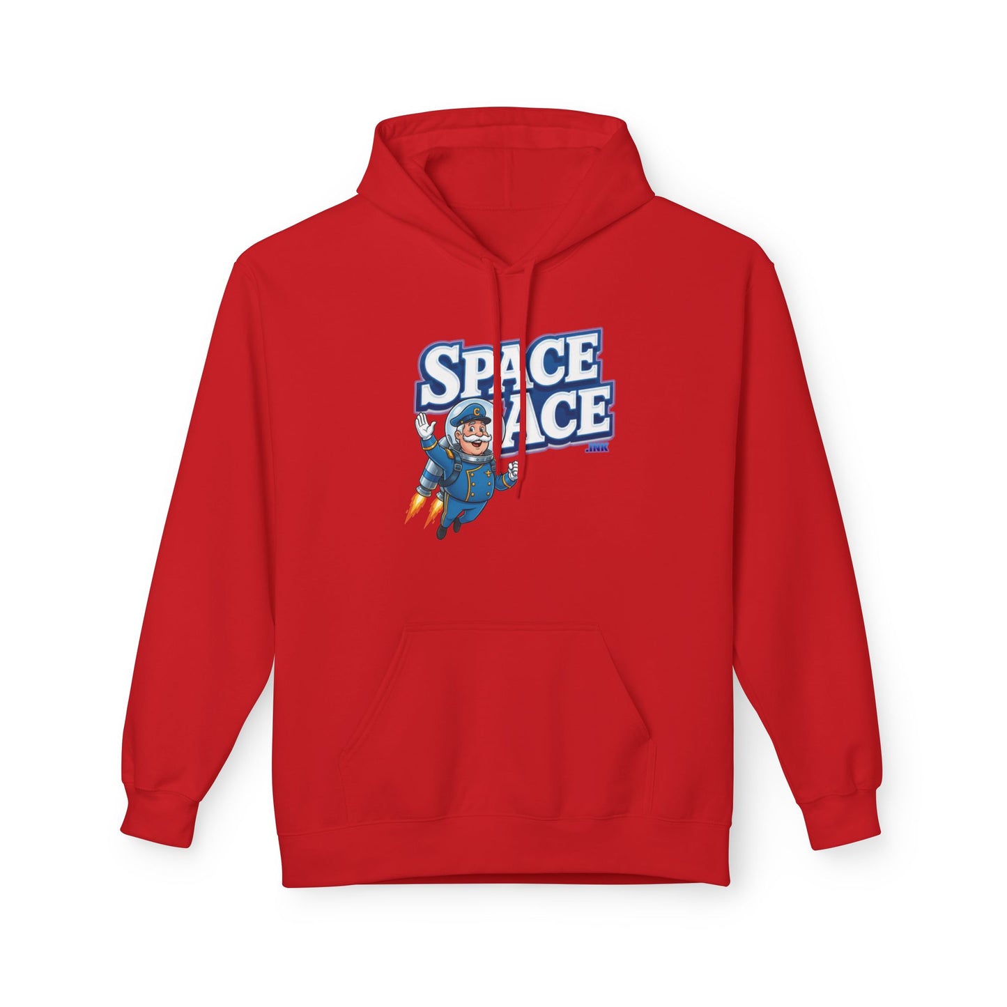 Space Ace Hoodie - General Crunch with Flaming Bike