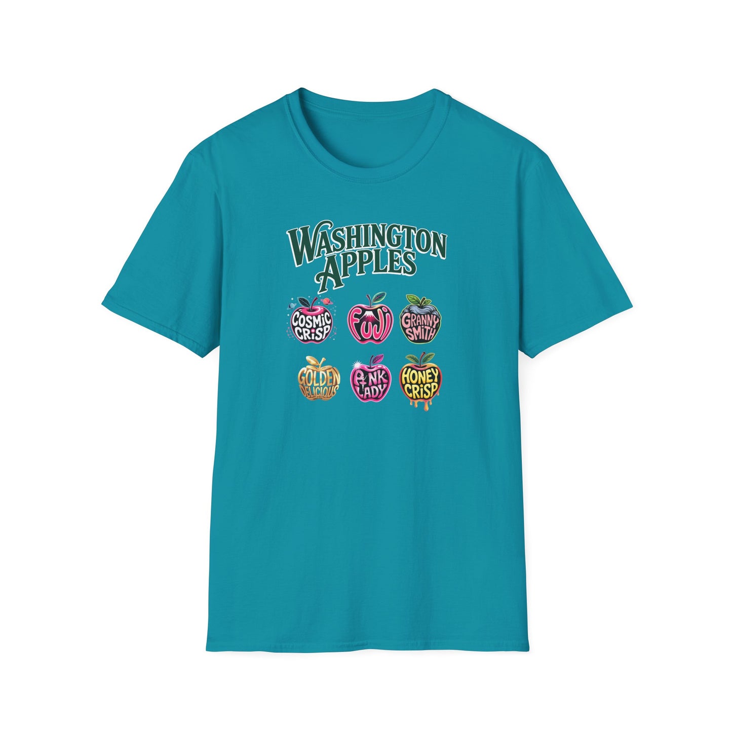 Washington Apples T-Shirt Vintage Fruit SoftStyle Tee