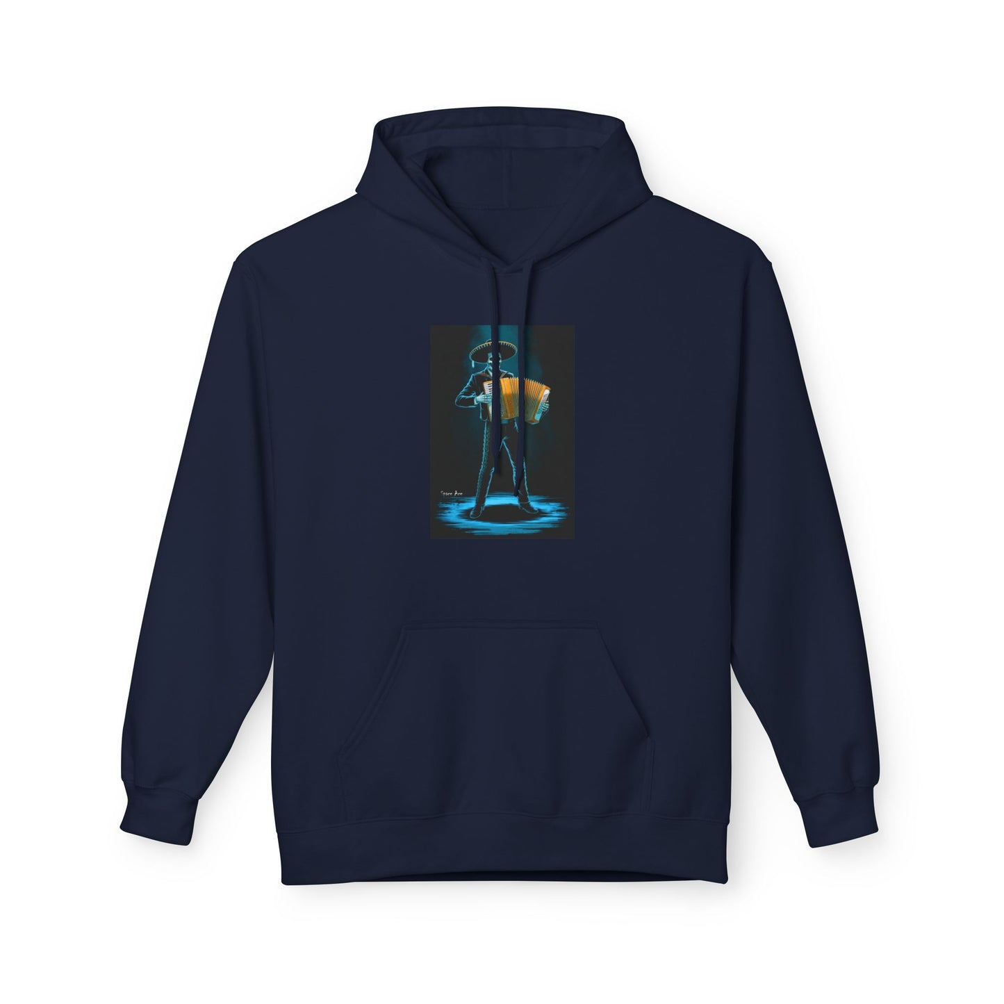 Mariachi Accordion Hoodie — Day of the Dead Skull Graphic Hoodie