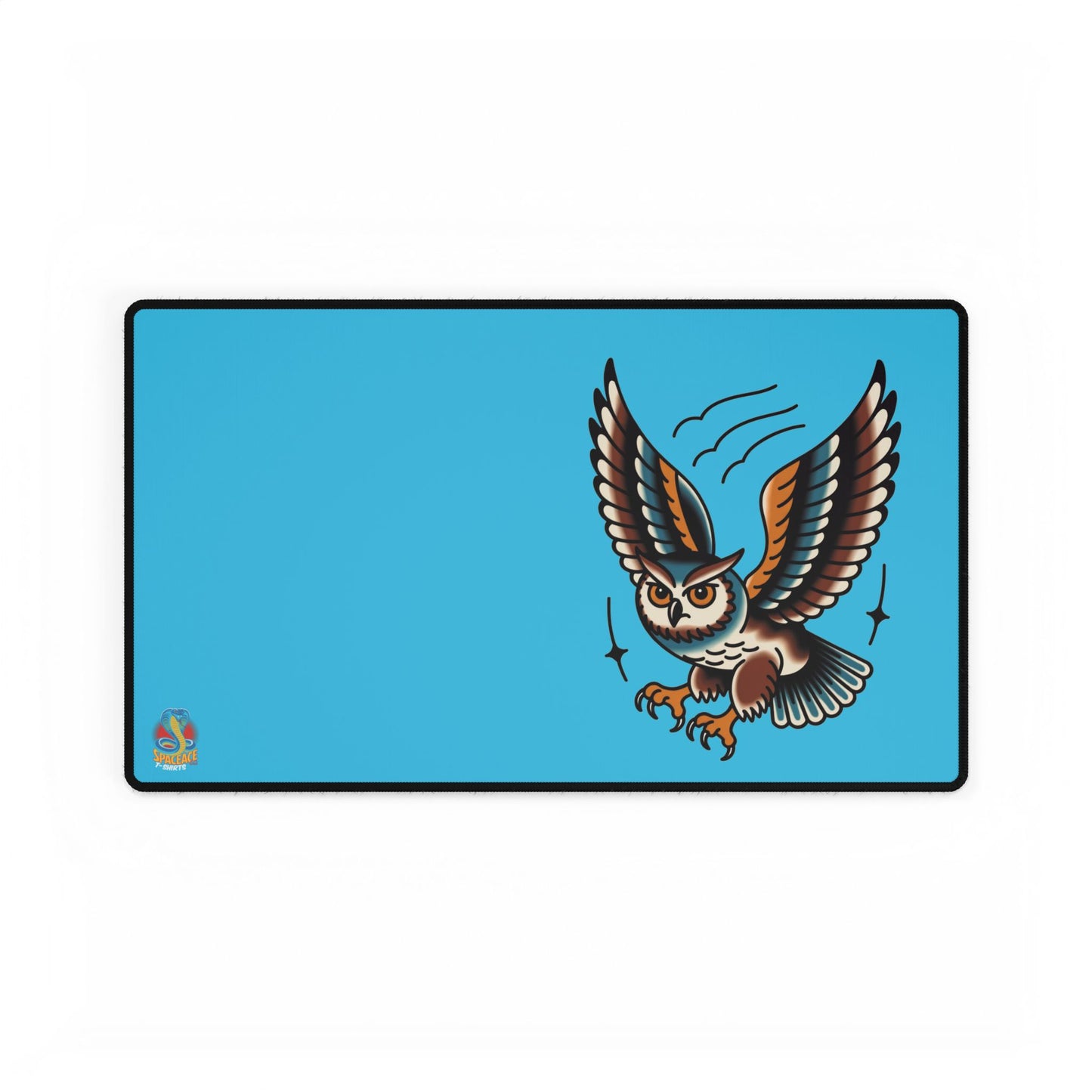 American Traditional Owl Brown Desk Mat Gaming Mouse Pad