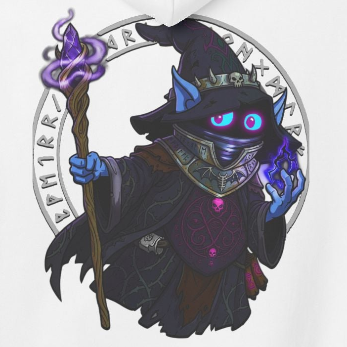 Darko Wizard Hoodie — 'Space Ace of the Universe' Retro Sci‑Fi Pullover