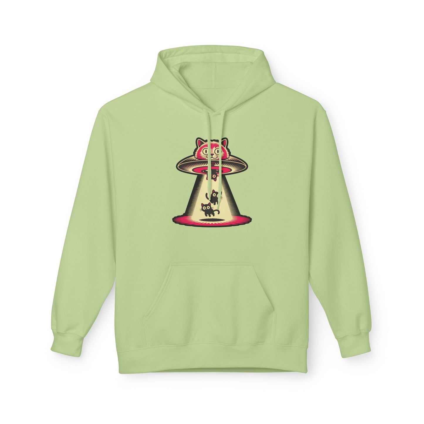 Cat UFO Hoodie — Abducted Kitties Graphic Hoodie