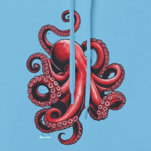 Octopus Design Hoodie, Unique Hoodie Gift, Casual Wear, Unisex Apparel