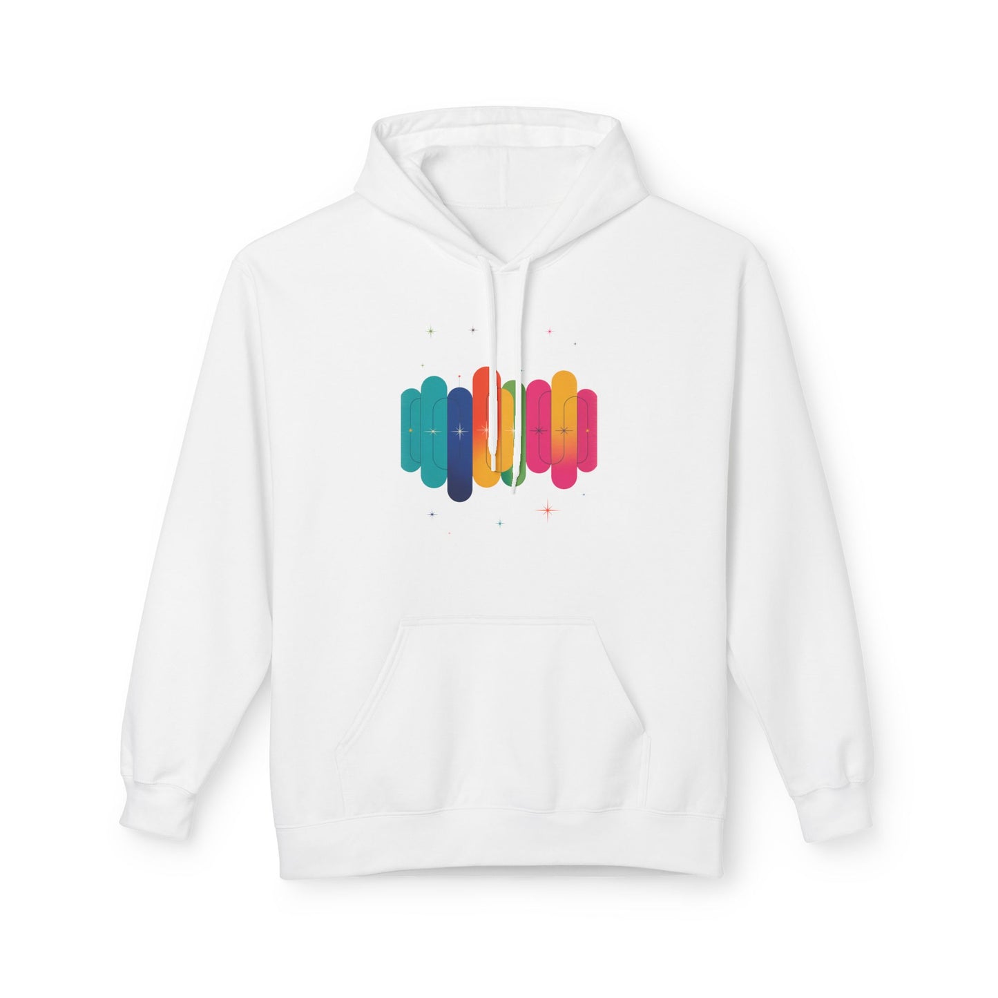 Rainbow Lips Hoodie — Colorful Graphic Pullover